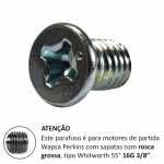 Parafuso cabeça escareada para fixação das sapatas do motor de partida Wapsa Perkins (com rosca grossa) - capa