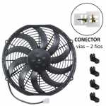 Eletroventilador/ventoinha axial 12V 10 pás diâmetro 305mm (12 polegadas) 120W soprante universal