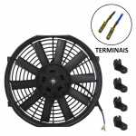 Eletroventilador axial do radiador 24V 10 pás diâmetro 256mm (10 polegadas) 80W aspirante universal (sem ar-condicionado)