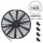 Eletroventilador axial do radiador 24V 10 pás diâmetro ???mm (?? polegadas) 80W aspirante universal
