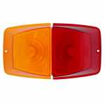 Lente bicolor para lanterna adaptável de para-choque canoinha lado esquerdo/direito universal