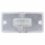 Lente para lanterna de posição cristal retangular com retrorrefletor lado direito/esquerdo universal