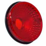 Lanterna traseira redonda vermelha diamantada Ø 125 mm com parafuso frontal lado esquerdo/direito Randon