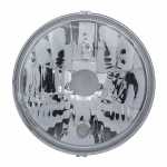 Bloco óptico redondo lado direito/esquerdo com lente de vidro para lâmpada H4 Agrale 8500 8700 Mitsubishi L200 Pajero