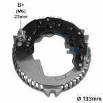Retificador do alternador 95A Ford Escort Ranger - ligações