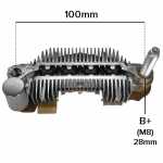 Retificador do alternador 90A / 120A Mitsubishi L200 L400 Pajero Space Gear Mazda 929 Nissan Quest - ligações
