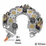 Retificador do alternador 120A / 150A Denso Ford Focus Honda CR-V Inspire Jeep Wrangler Land Rover Discovery Range Rover Volvo C30 C70 S40 V50 - ligações