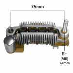 Retificador do alternador 50A Mitsubishi Pontiac Firefly Sunrunner Suzuki Alto Sidekick Swift Vitara Wagon R X-90 - ligações