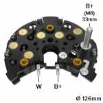 Retificador do alternador 140A Bosch NC BMW 730 740 750 850 - ligações
