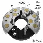 Retificador do alternador 85A Bosch K1 Chevrolet GM Blazer S10 Silverado Ford Ranger Land Rover Mercedes-Benz Sprinter - ligações