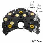 Retificador do alternador 150A Bosch NC Audi A8 Mercedes-Benz Classe CL CLK E S SL - ligações