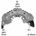 Retificador do alternador 80A Hitachi Nissan Sunny - ligações