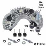 Retificador do alternador 140A / 150A Valeo TG14C / TG15C Audi A1 A3 A5 A6 Q3 Q5 Renault Master 2.3 Volkswagen VW Amarok Golf Jetta Passat Polo T-Cross Tiguan Touran