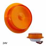 Módulo para Lanterna traseira de direção/seta LED 24V redonda com lente bojuda Ø 99mm âmbar lado direito/esquerdo universal