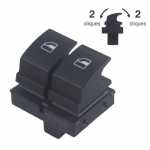 Botão/interruptor de vidro elétrico duplo 4 terminais (pinos) porta dianteira lado esquerdo (motorista) Volkswagen VW Amarok 2013-2016