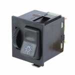 Botão/interruptor de luzes/farol com reostato/dimmer 24V Mercedes-Benz MB caminhão FPN (cara-chata) e HPN (bicudo) e ônibus 712 914 1215 1218 1318 1418 1420 1620 1622 1630 1632 1634 1718 1723 1728 1938 1941 2423 2428 2635 2638 2726