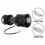 Eletroventilador interno duplo 24V com conectores diâmetro 103mm 1 velocidade climatizador interclima universal