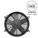 Eletroventilador axial do radiador 24V 5 pás diâmetro 280mm (11 polegadas) 170W 2800 RPM aspirante classe proteção IP43 universal