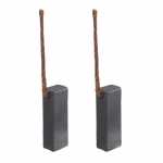 Jogo de escovas 12V / 24V 6.4 x 8.7 x 24.7 mm para eletroventilador radial Imobrás T102-50