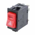 Botão/interruptor de alerta/emergência 24V Mercedes-Benz MB caminhão FPN (cara-chata) e HPN (bicudo) e ônibus 712 914 1215 1218 1318 1418 1420 1620 1622 1630 1632 1634 1718 1723 1728 1938 1941 2423 2428 2635 2638 2726