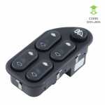 Botão/interruptor de vidro elétrico quádruplo porta dianteira lado esquerdo Ford EcoSport 2003 até 2007 Fiesta 2002 até 2011