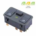 Botão/interruptor de vidro elétrico duplo console portas traseiras lado esquerdo e direito Volkswagen VW Gol Parati G2 (bola/bolinha) CLi GL GLS GTi TSi (moldura cinza) 1998 até 2000