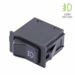 Botão/interruptor de farol auxiliar 2 estágios Volkswagen VW Gol G1 (quadrado) Parati Santana Quantum Saveiro G1 (quadrada) Voyage 1988 até 1995