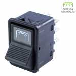 Botão/interruptor de iluminação interna fraca 12V / 24V Mercedes Benz MB caminhão AGL (cara preta) 1113 1114 1213 1313 1314 1318 1517 1519 1520 1524 1924 1929 2013 2014 2219 ônibus Marcopolo ônibus Volare
