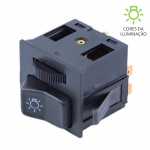 Botão/interruptor de luzes/farol com reostato/dimmer Volkswagen VW Gol G1 Parati Passat Santana Quantum Saveiro G1 Voyage caminhão 7100 8100 12140 14150 16170 17220 24220 35300 40300