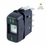 Botão/interruptor painel 2 estágios 8 terminais 12V Mercedes-Benz MB caminhão 709 710 713 913 914 1218 1418 1618 1935 2318 2325 2638 LO812 LO814 Marcopolo ônibus GV G5 Paradiso Torino Viaggio Volare