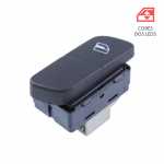 Botão/interruptor de vidro elétrico simples porta traseira lado esquerdo Volkswagen VW CrossFox Fox Gol G4 Parati Polo SpaceFox 2003 até 2014