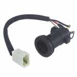 Comutador de ignição 3 terminais (pinos) com chicote curto 3 saídas Mercedes-Benz MB caminhão ônibus Marcopolo Volare