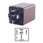 Relé temporizador do limpador de pára-brisa 24V 6 terminais Agrale caminhão Ford Cargo Volkswagen VW Delivery Worker