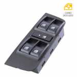 Botão/interruptor de vidro elétrico quádruplo porta dianteira lado esquerdo Fiat Palio Weekend Grand Siena 2004 até 2012