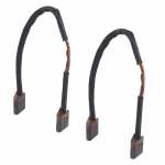 Jogo de escovas 12V 4.8/9.6 x 13.3 x 17.5 mm para motor de partida Lucas Indiel M100 Ford F100 F150 Renault Trafic (s/ terminal)