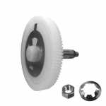 Engrenagem do motor limpador 88 dentes c/ arruela trava e porca Bosch Volkswagen Gol G1