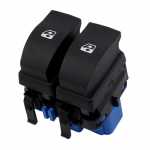 Botão/Interruptor de vidro elétrico duplo 10 terminais porta dianteira lado esquerdo LED laranja Renault Duster Logan Sandero