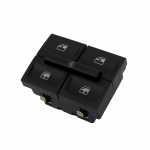 Botão/interruptor de vidro elétrico duplo com trava 8 terminais porta dianteira lado esquerdo LED laranja Volkswagen G4 Gol Parati