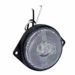 Lanterna delimitadora lateral cristal redonda LED bivolt lado direito/esquerdo Ø 66mm universal