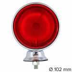 Lanterna dianteira com lente bojuda de para-choque em pedestal com suporte lado direito/esquerdo universal