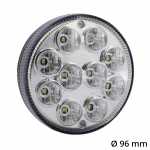 Lanterna traseira de ré cristal redonda LED bivolt Ø 96 mm bivolt lado esquerdo/direito Noma carrocerias