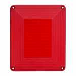 Lente para lanterna de teto plafonier vermelha para caminhão universal