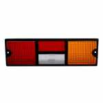 Lente para lanterna traseira com vigia lado esquerdo Scania Série 1 Série 2 Série 3