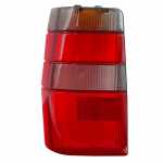 Lente para lanterna traseira bicolor fumê com cúpula lado esquerdo Fiat Elba Fiorino