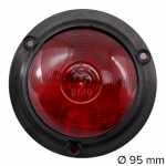 Lanterna lateral vermelha com soquete externo lado esquerdo/direito universal