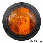 Lanterna lateral âmbar com soquete externo lado esquerdo/direito universal