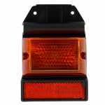 Lanterna delimitadora lateral âmbar com retrorrefletor e suporte lado esquerdo/direito universal