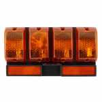 Conjunto de lanternas traseiras âmbar com retrorrefletor lado esquerdo/direito universal