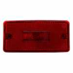 Lanterna lateral vermelha com lente refletora e soquete externo lado esquerdo/direito universal