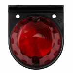 Lanterna delimitadora lateral vermelha pudim com suporte lado esquerdo/direito universal